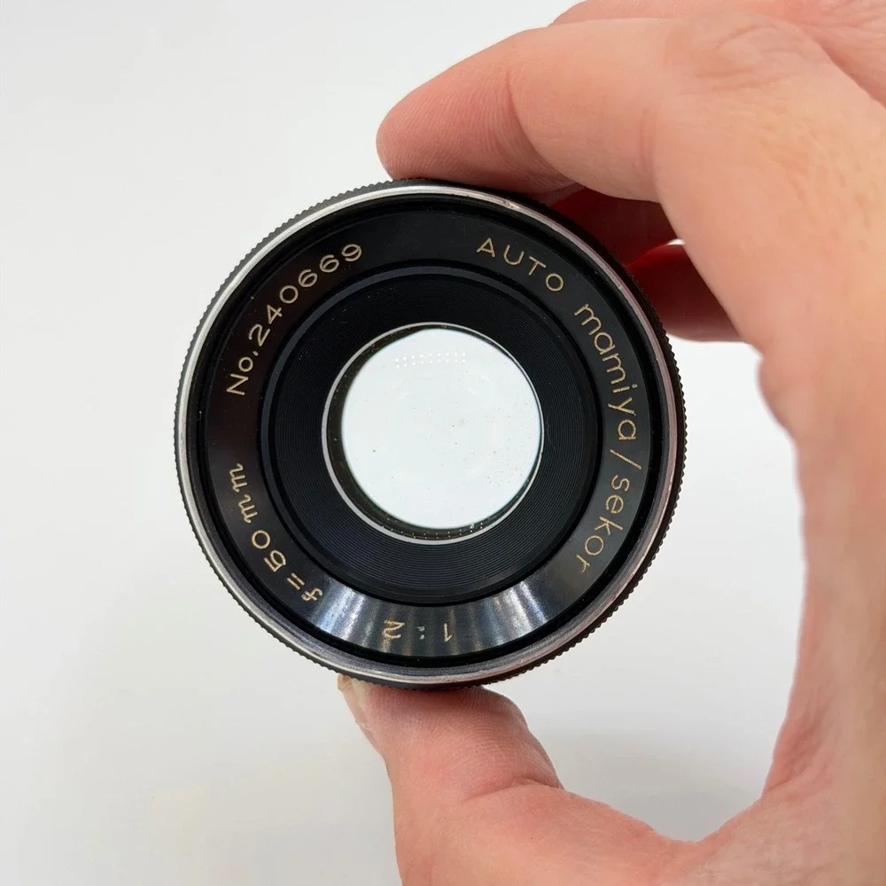 Auto Mamiya Sekor 50mm f2 M42 Screw Mount Lens Vintage Japan Debris + Fungud